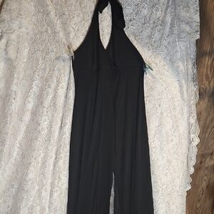 Elegant Black Halter Jumpsuit
